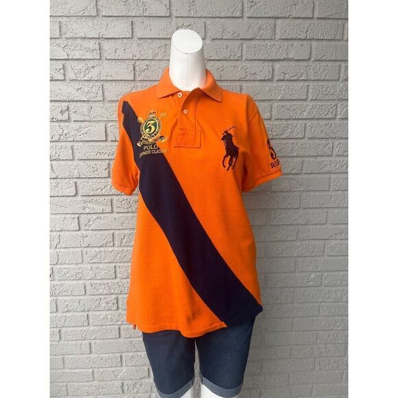 Ralph Lauren Custom Fit Banner Striped Polo Shirt Size S (Unisex) - Picture 2 of 12